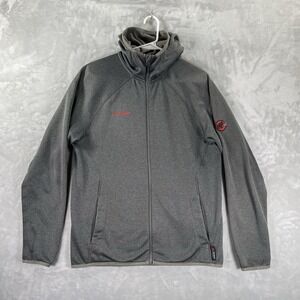 Mammut Hoodie men's Large Full Zip Nair ML Jacket Lightweight Polartec Thermal